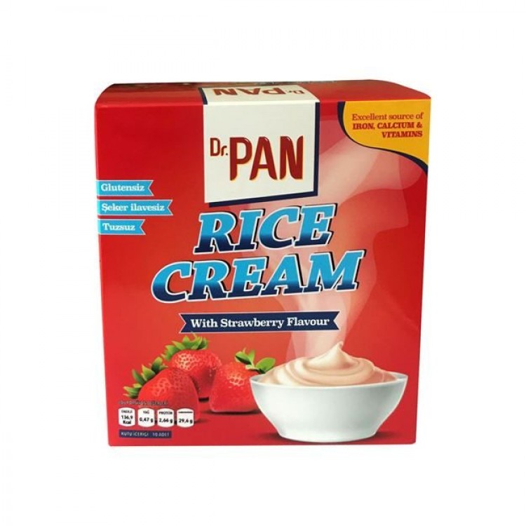 Dr.Pan Çilekli Rice Cream (400g -10 şase)