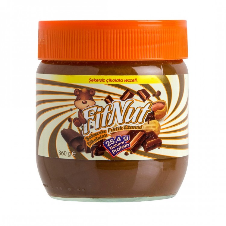 FitNut No added Sugar Chocolate Peanutbutter (360g)