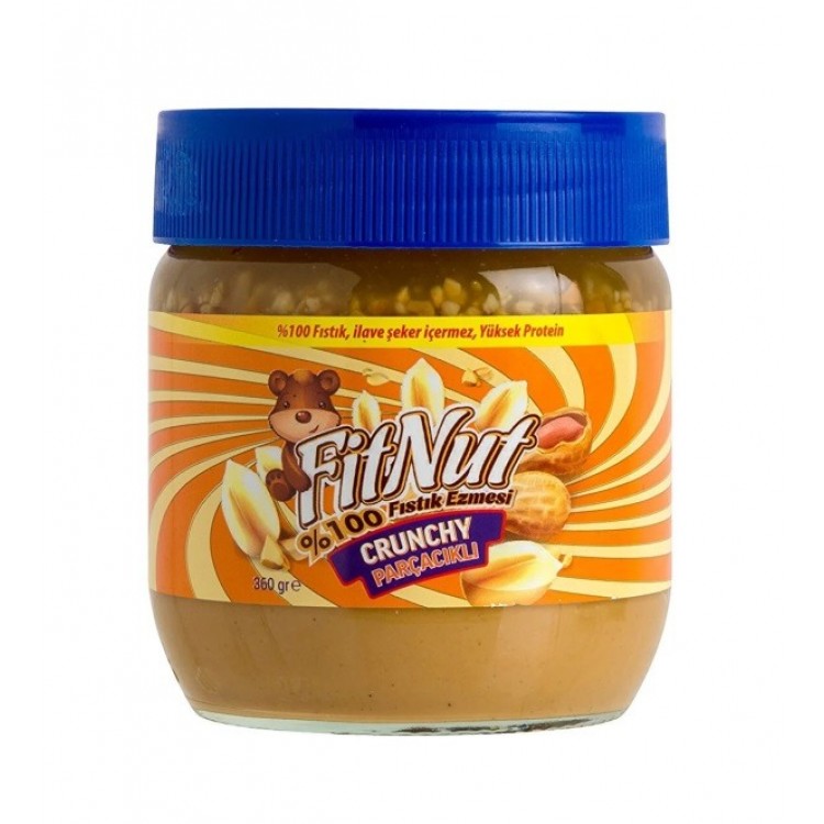 FitNut %100 Fıstık Ezmesi ( Parçacıklı - 360g) FitNut %100 Fıstık Ezmesi ( Parçacıklı - 360g)