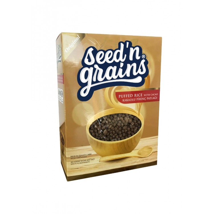 Seed'n Grains Kakaolu Pirinç Patlağı (250g)